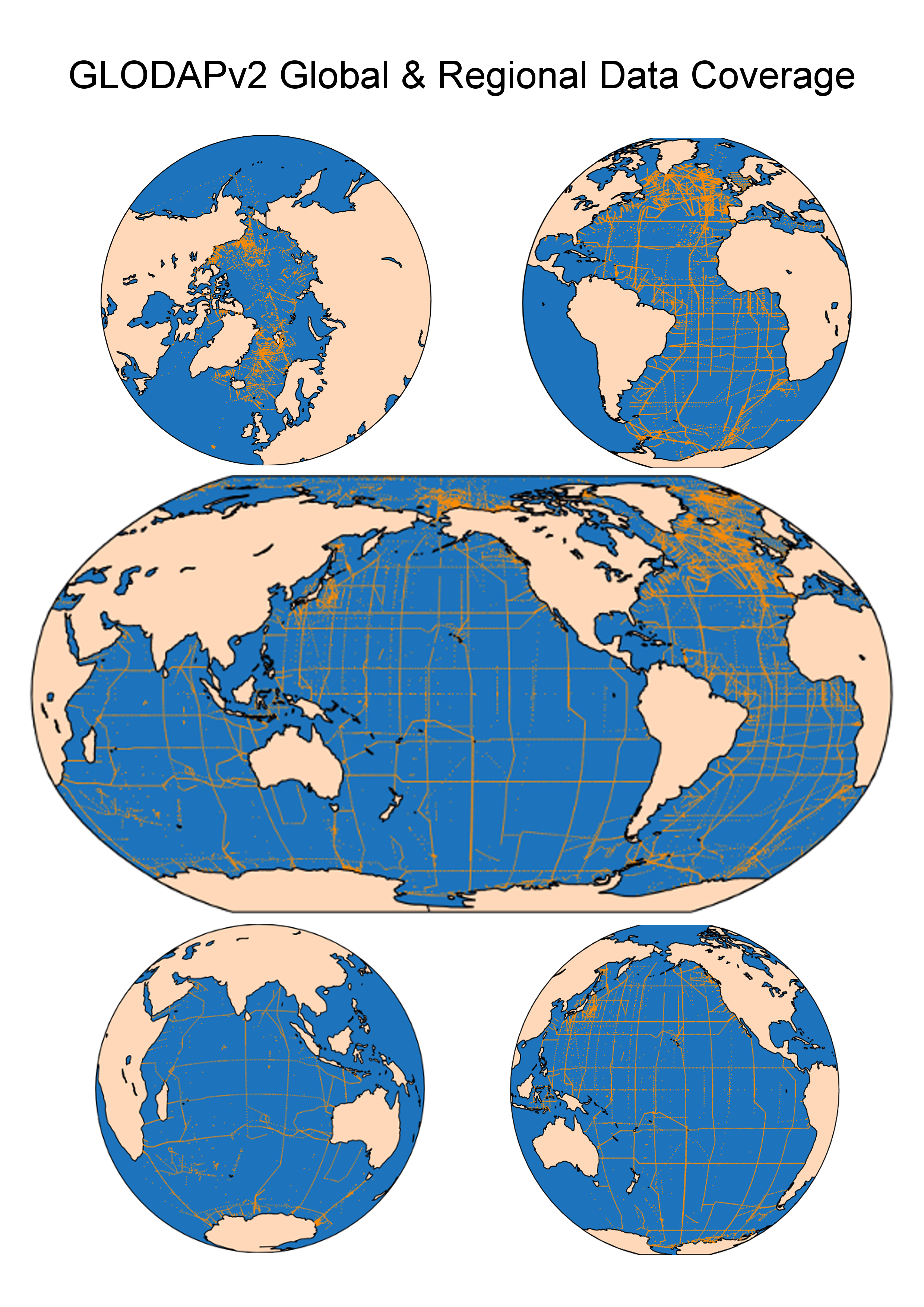 GLODAPv2 Coverage Map Compilation 20160422 AP