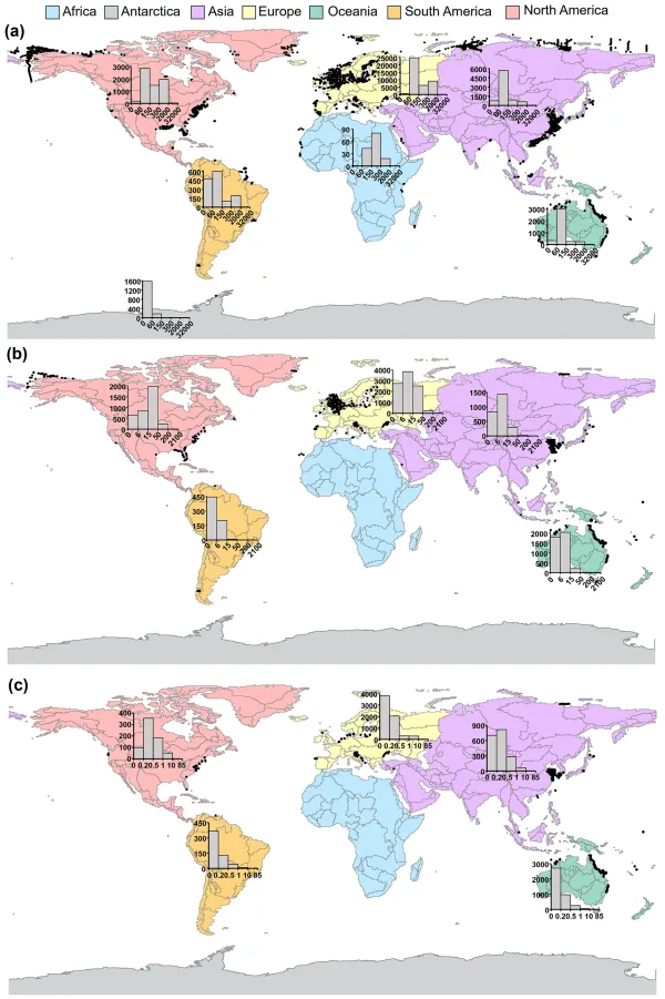 Coastal DOM database – CoastDOM v1